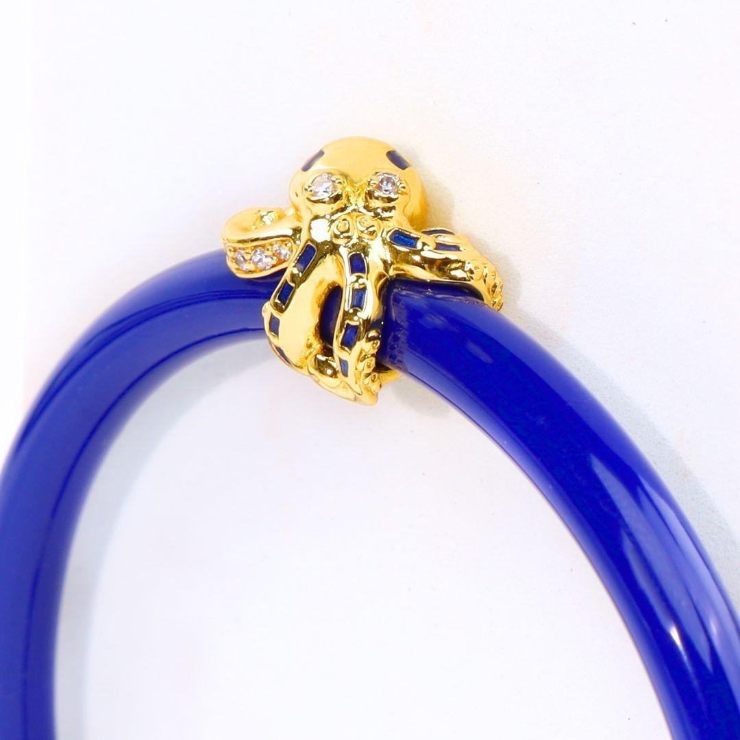 Fauna Octopus All Weather Bangle® (AWB®) - Lapis