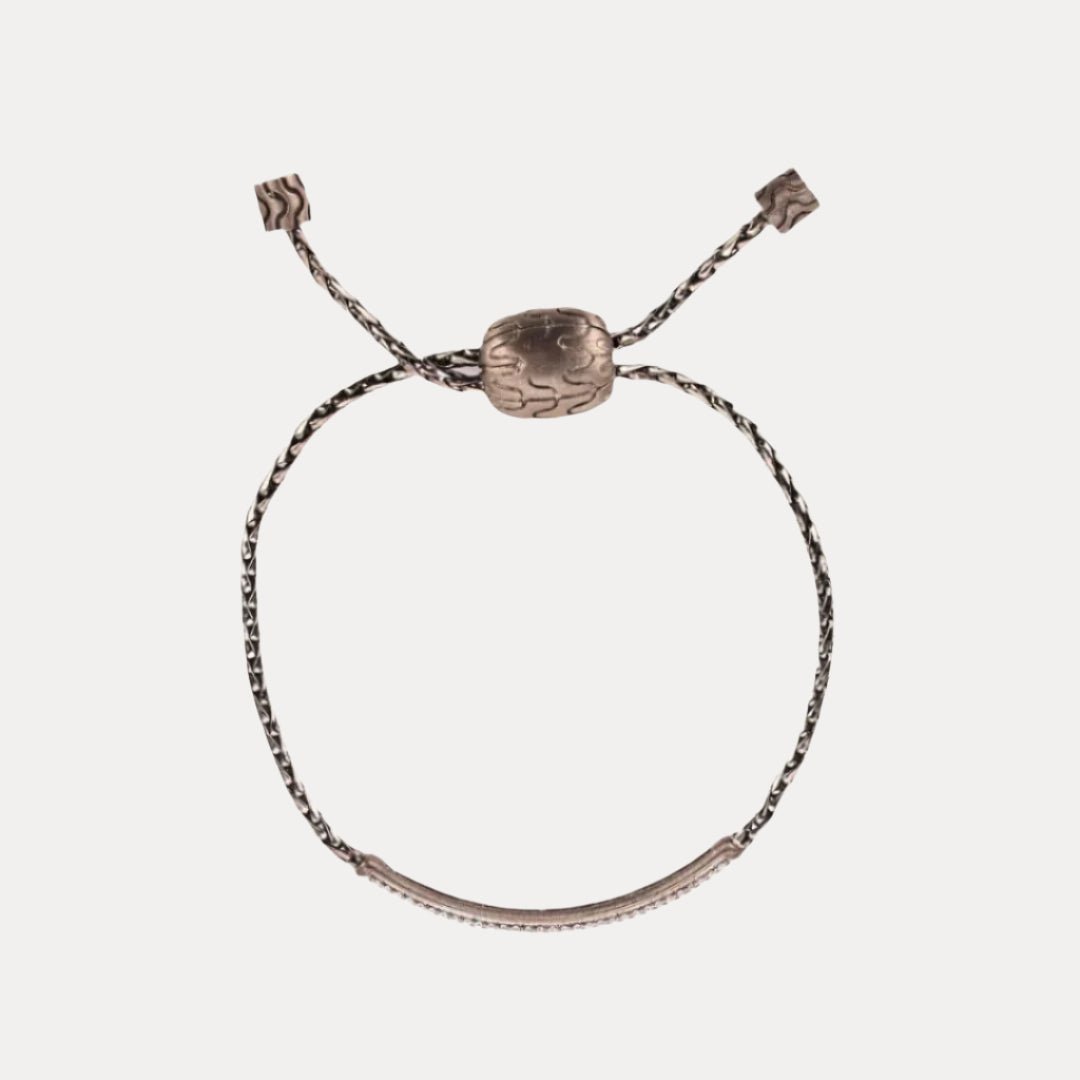 Clear Brad Birthstone Bracelet For Men | BuDhaHomme by BuDhaGirl