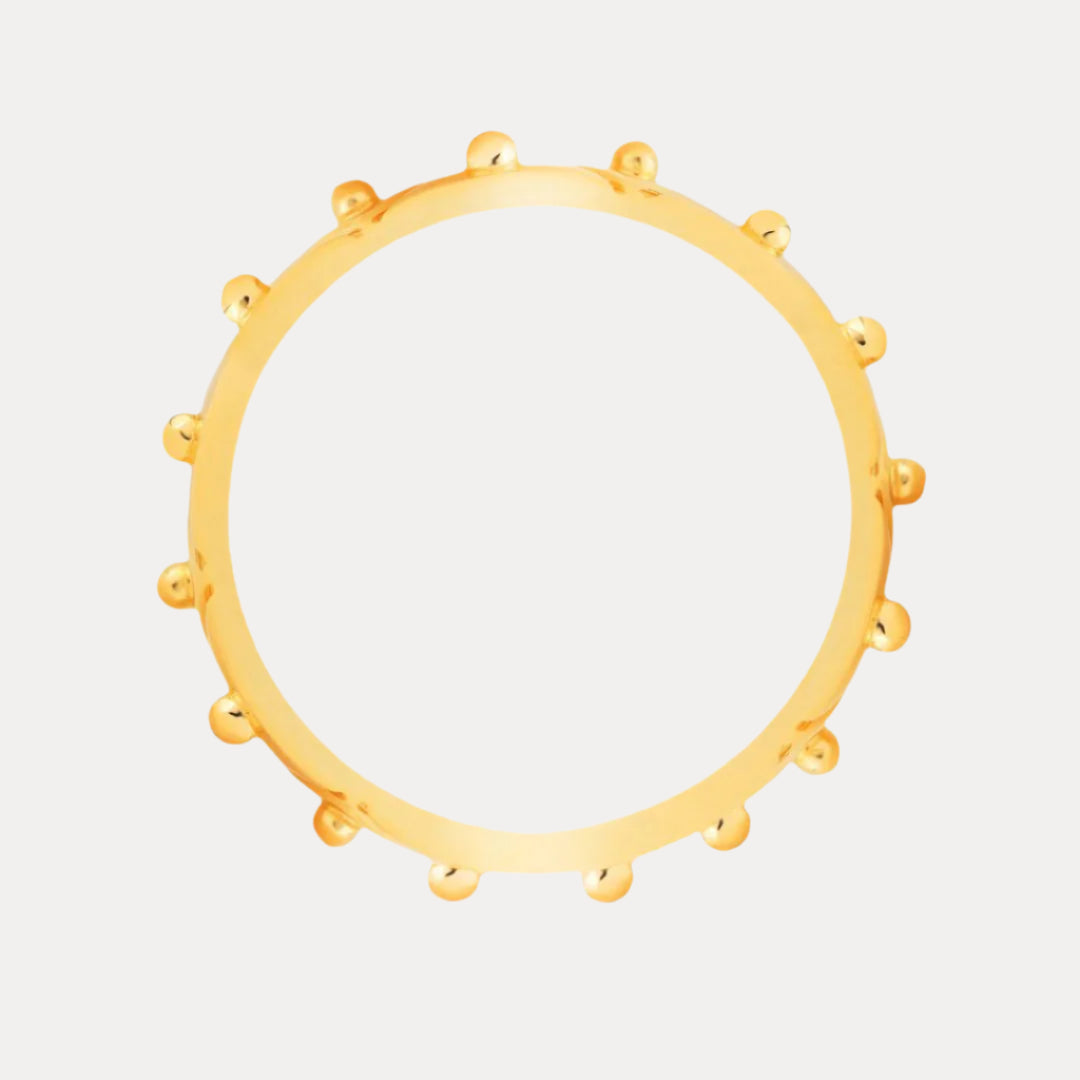 22kt Gold Plated Brass "Feel" Serenity Ring for Women | BuDhaGirl