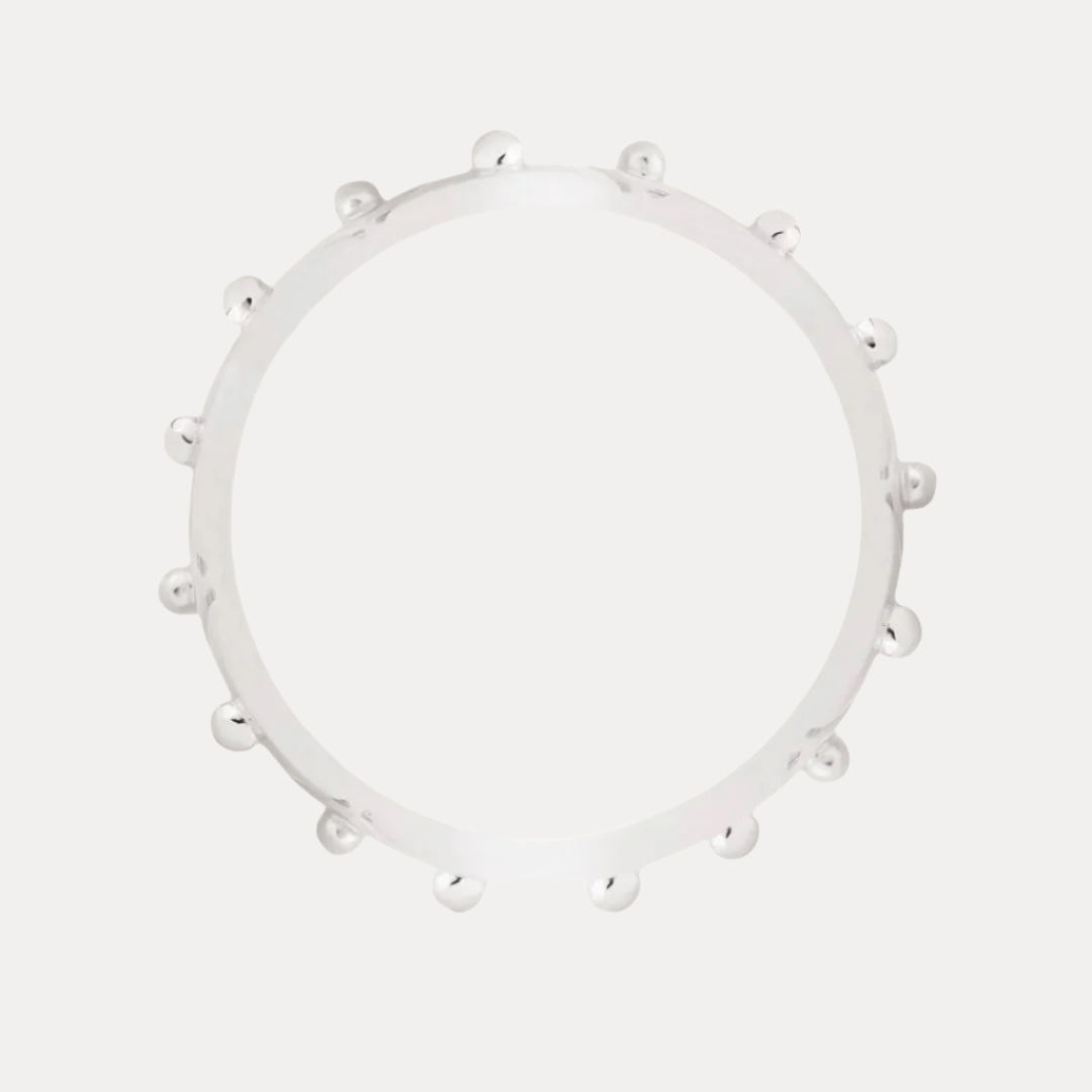 Palladium Light Gold Plated Brass "Feel" Serenity Ring for Women | BuDhaGirl