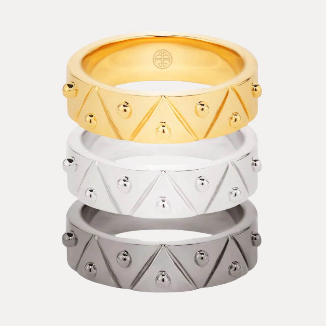 22kt Gold Plated Brass "Feel" Serenity Ring for Women | BuDhaGirl