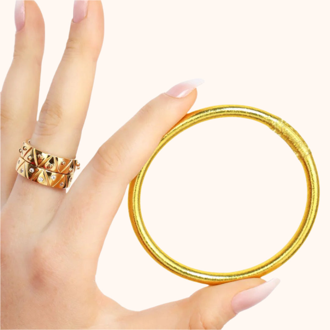 22kt Gold Plated Brass Serenity Ring for Women | BuDhaGirl