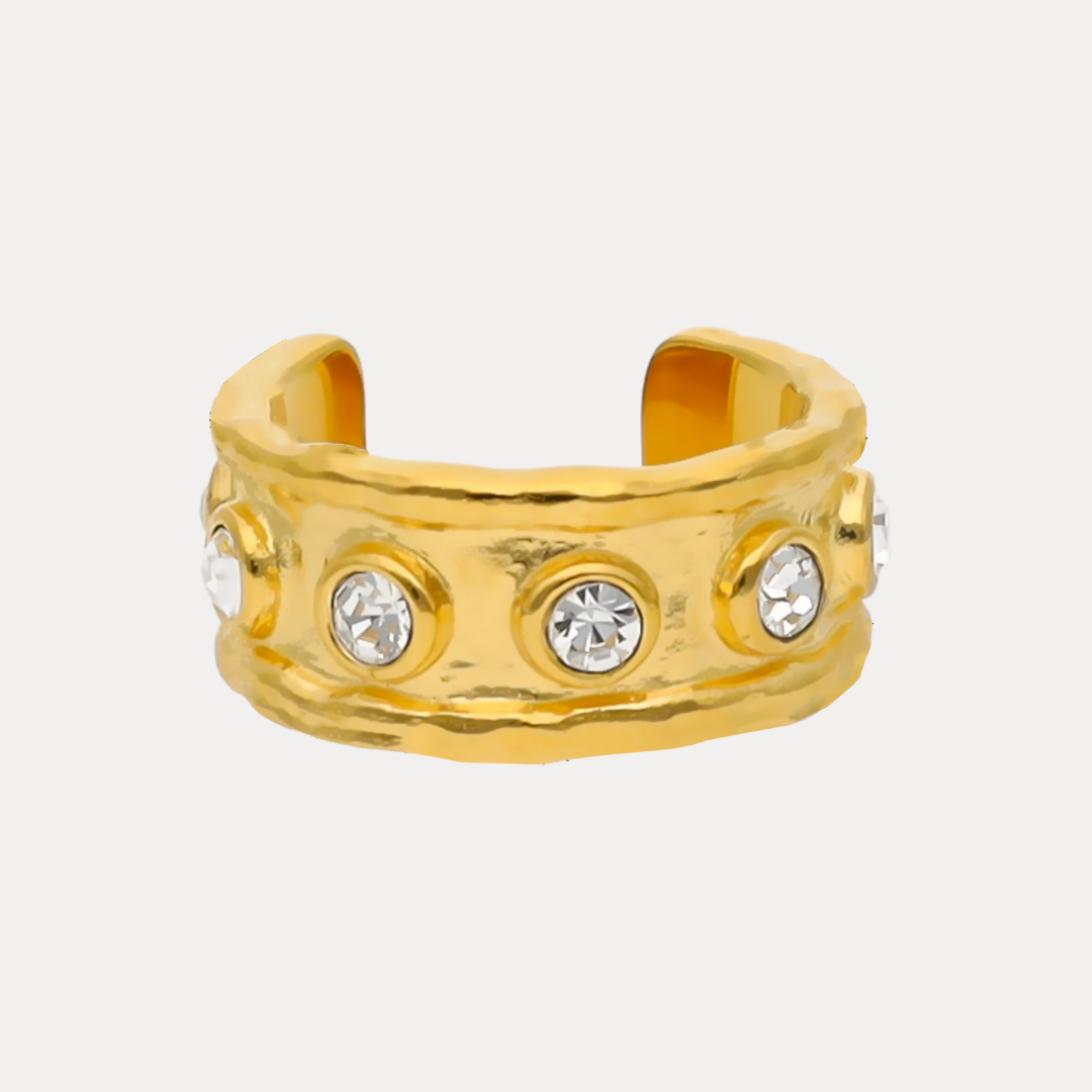 Gold Seven Crystal Ring | BuDhaGirl