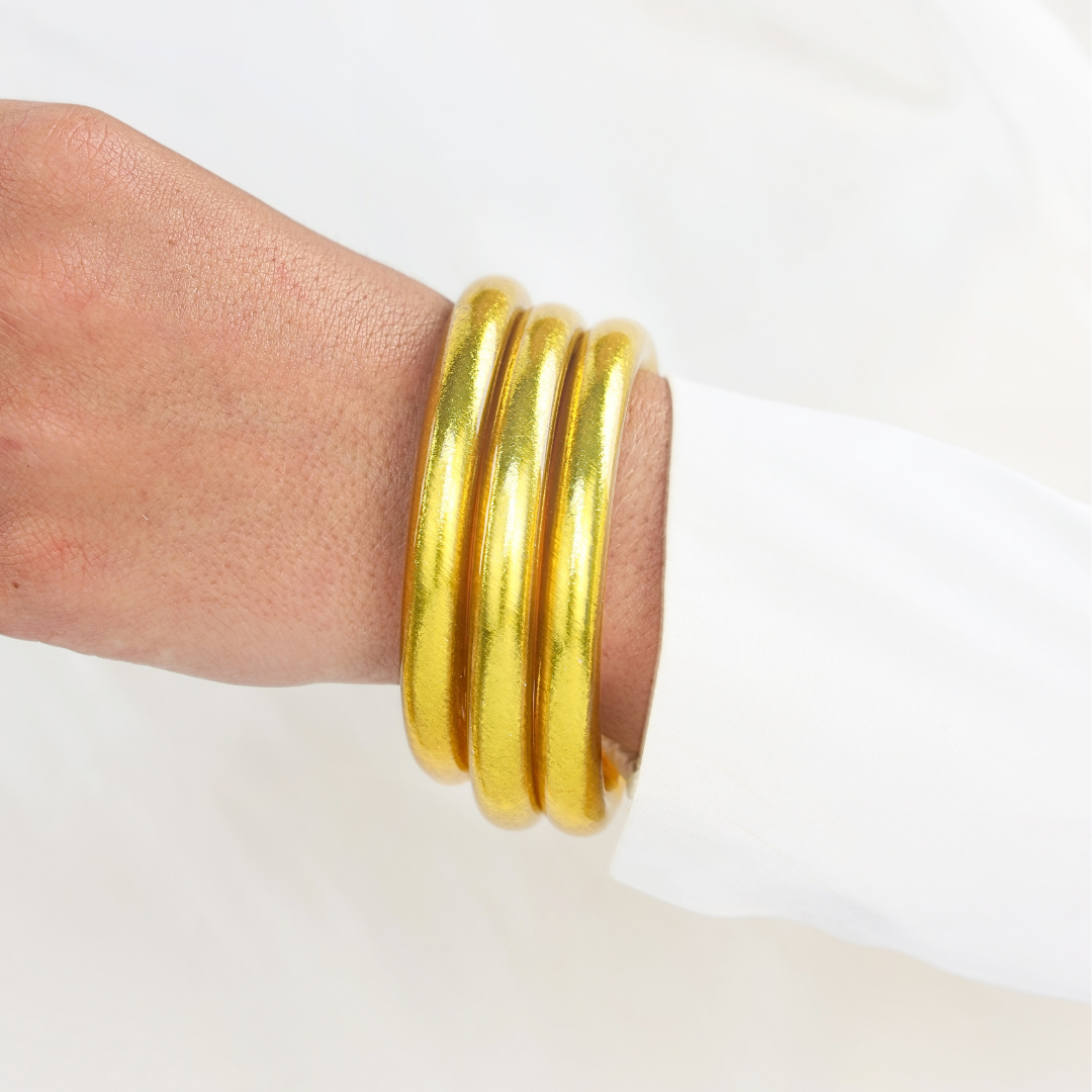 Gold Tzubbie All Weather Bangles® Bundle | BuDhaGirl