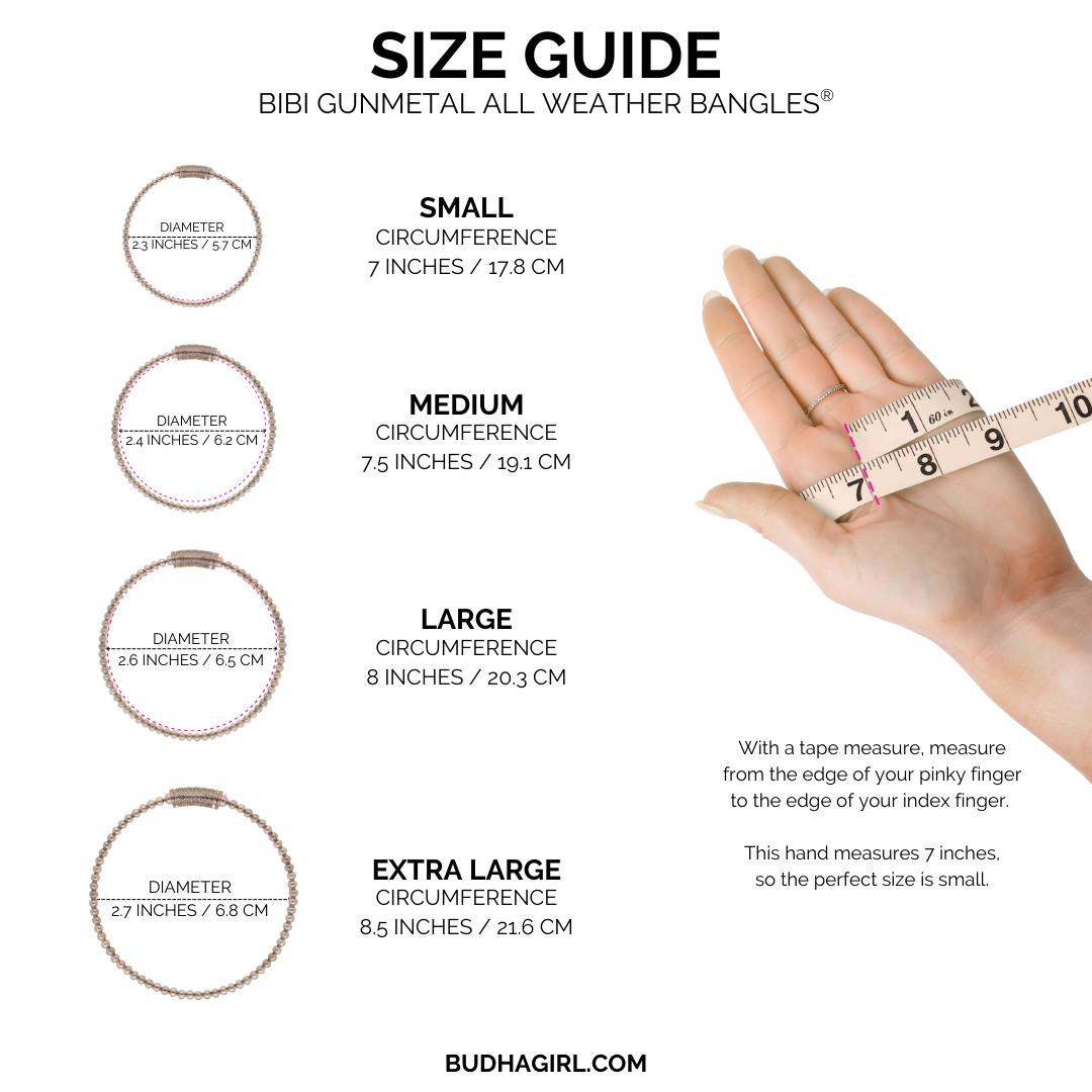 Gunmetal BIBI All Weather Bangles | BuDhaGirl