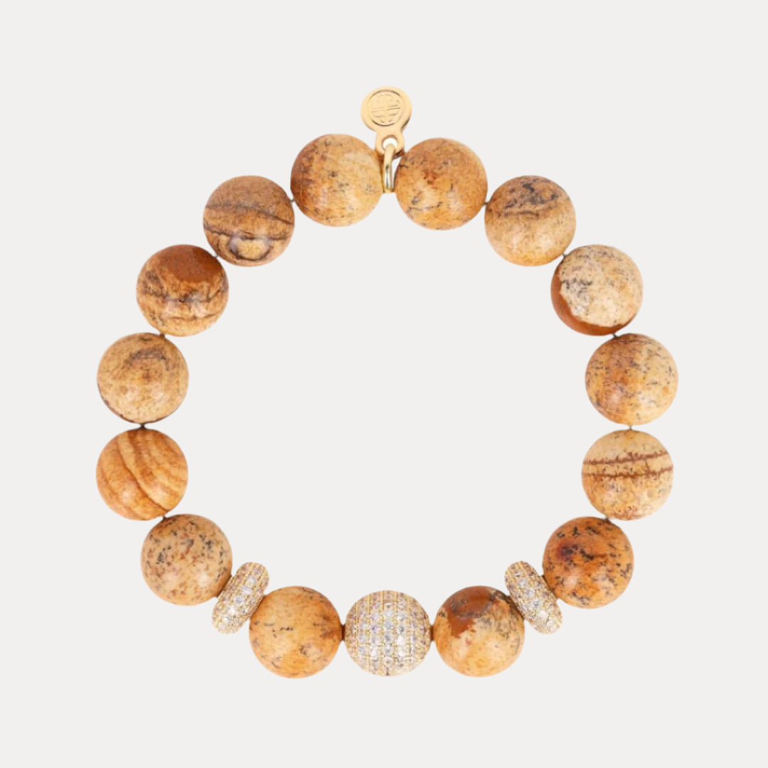 Prairie Beaded Bracelet | Earth Tone & Crystal Jewelry | BuDhaGirl