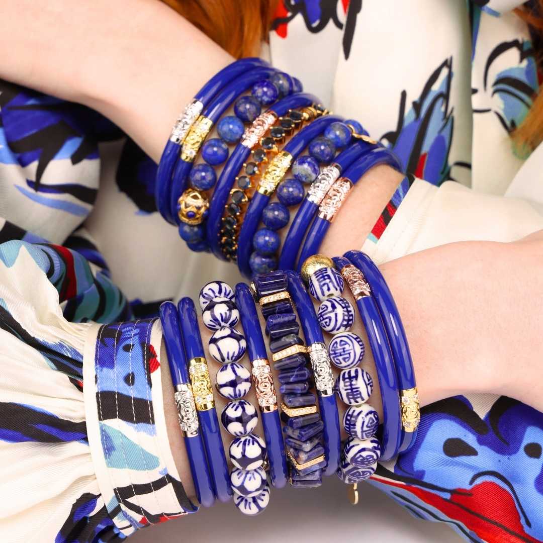 Porcelain Beaded Bracelet for Women - Double Health & Luck | BuDhaGirl