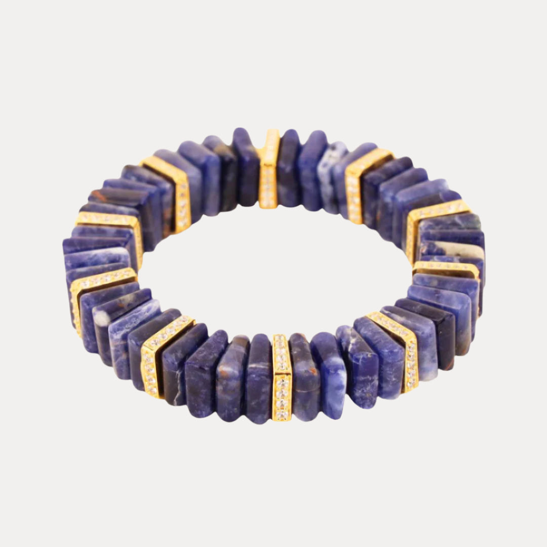 Sodalite Tablet Beaded Bracelet for Women | BuDhaGirl