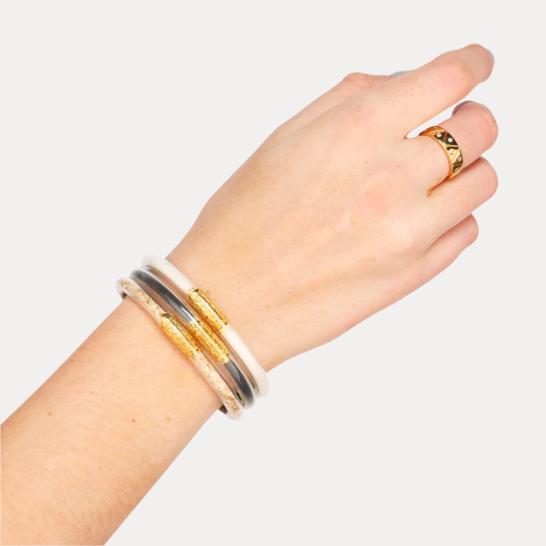 Earth Day All Weather Bangle Bracelets For Women | BuDhaGirl