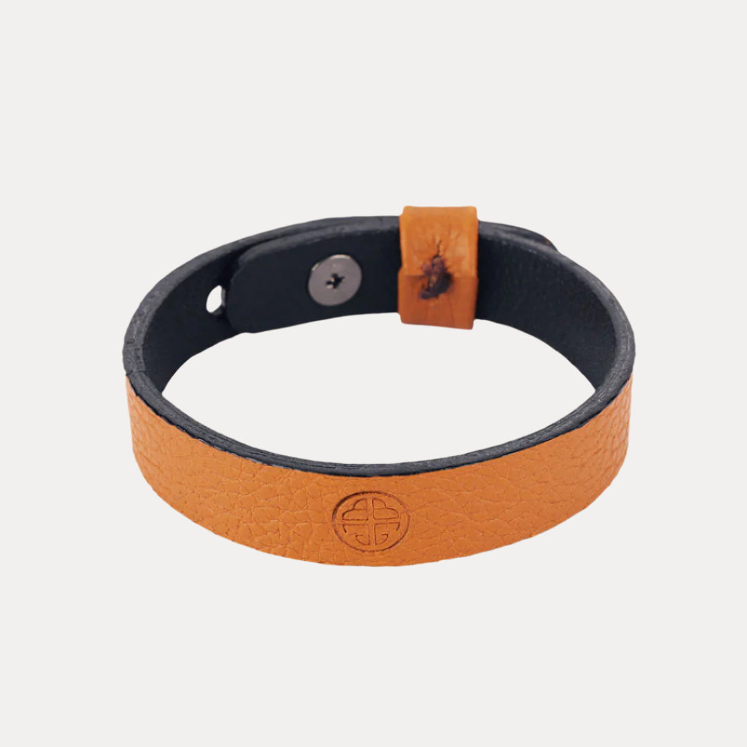 Carmel Tan Leather Bracelet for Men | Mens Jewelry and Bracelets for Men | BuDhaGirl