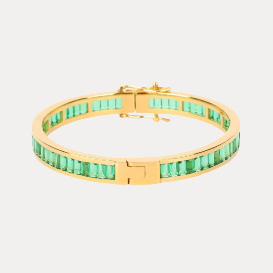 Emerald Gold Dipped Infinity Bracelet | BuDhaGirl
