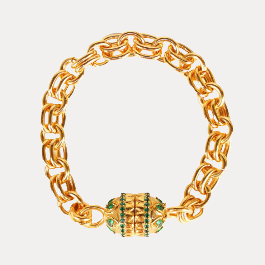 Emerald Holly Chain Bracelet For Women | BuDhaGirl