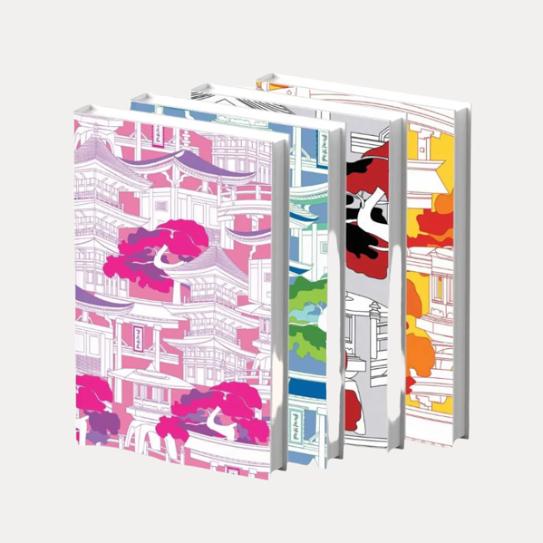 Colorful High Quality Journal Notepad | Pagoda Inspired | BuDhaPaper by BuDhaGirl