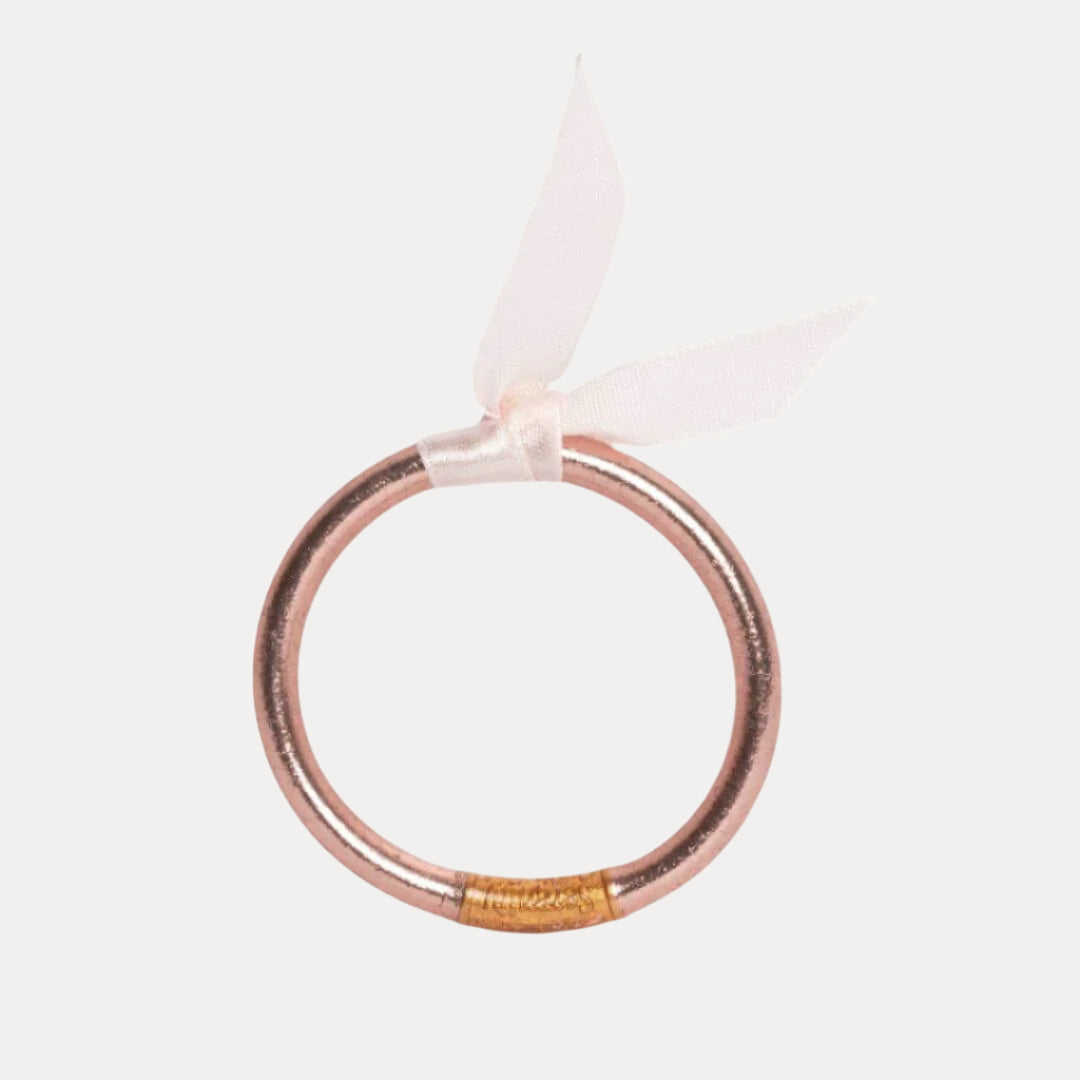 Rose Gold Baby Bangle Bracelet | Infant Jewelry | BuDhaGirl