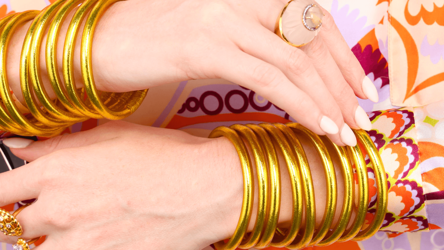 Gold Bangle Bracelets For Women | BuDhaGirl