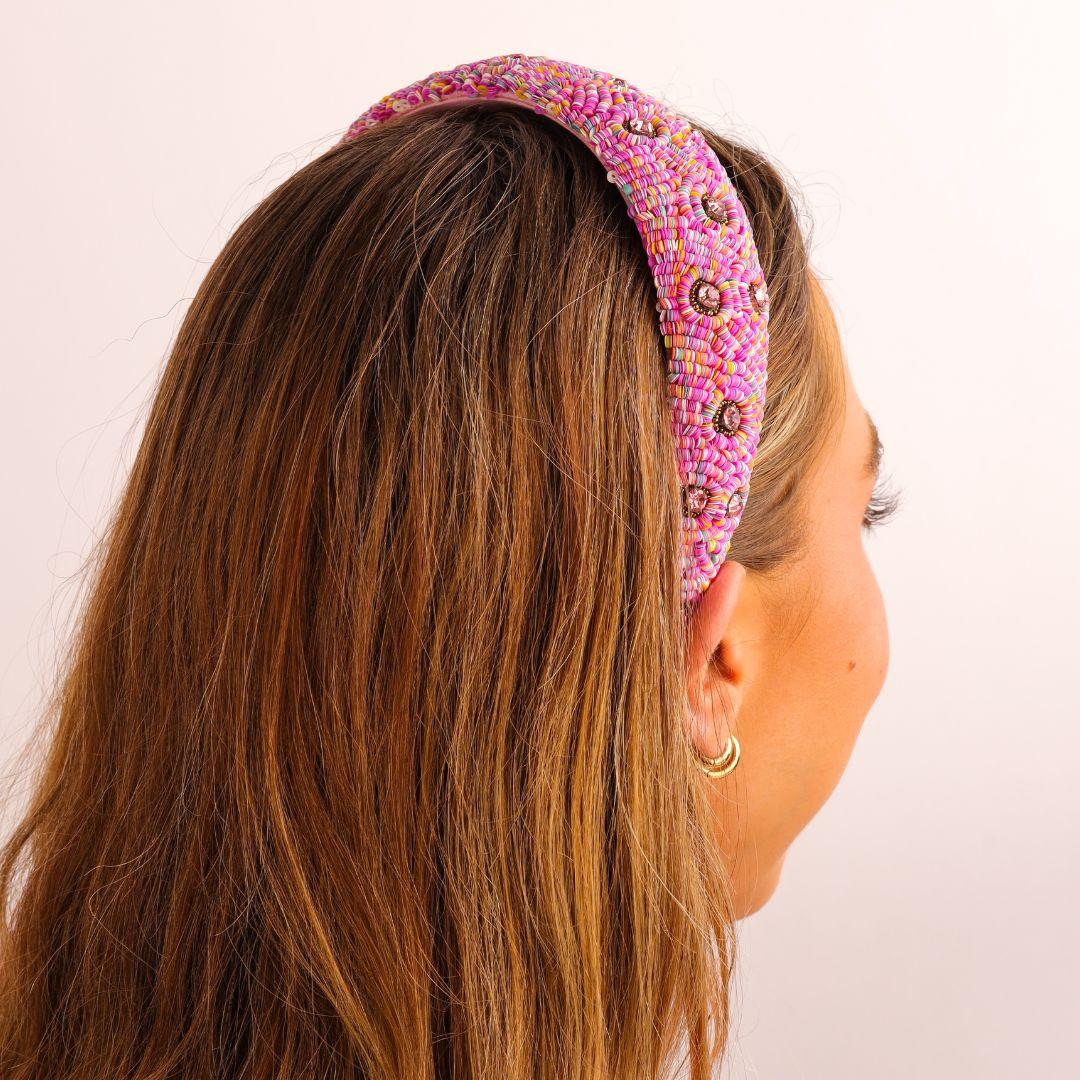 Coral Gables Sequin Pearl Headband