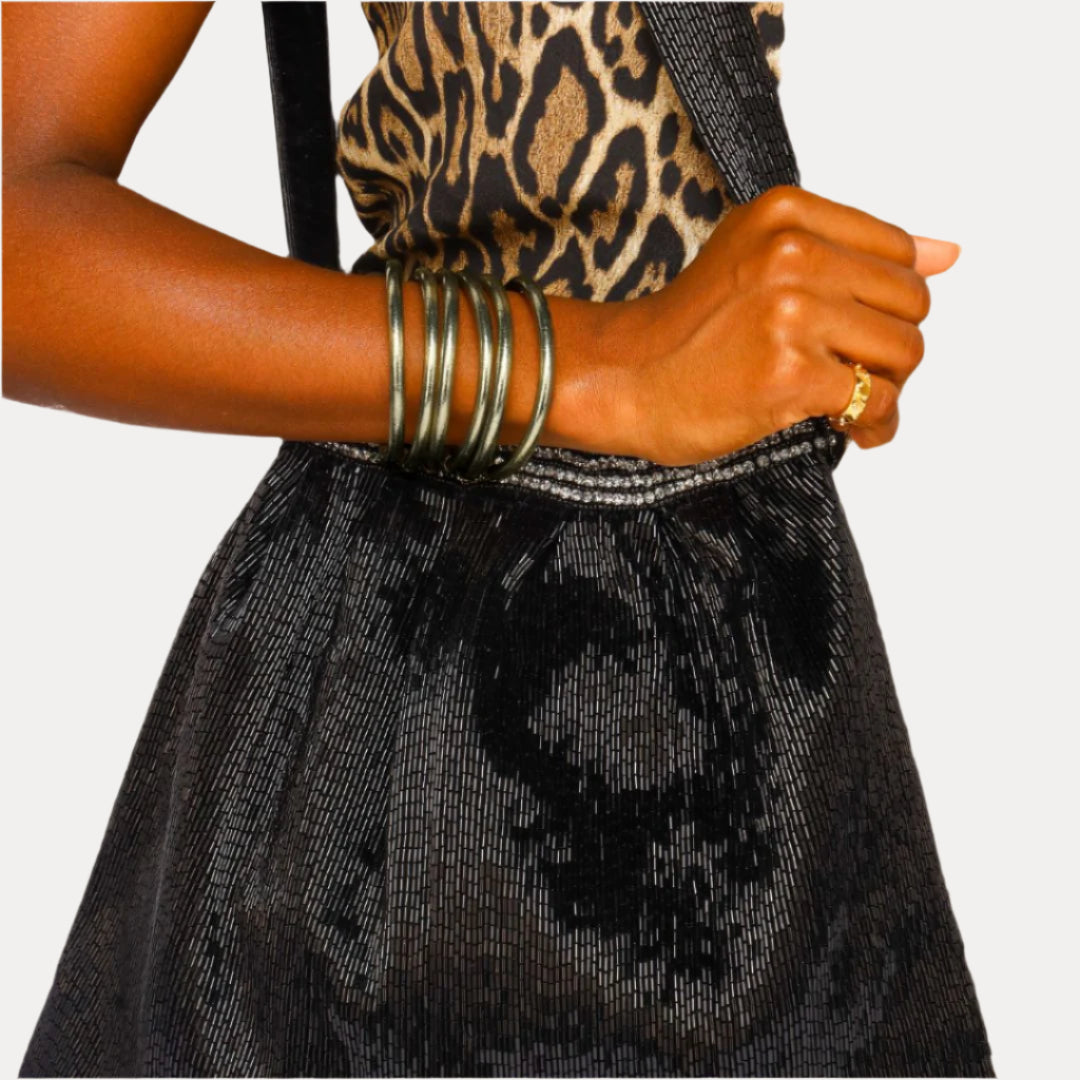 Boho Tote Bag - Black