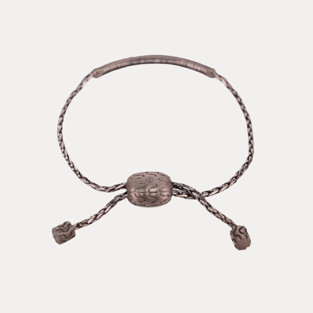 Clear Brad Birthstone Bracelet For Men | BuDhaHomme by BuDhaGirl