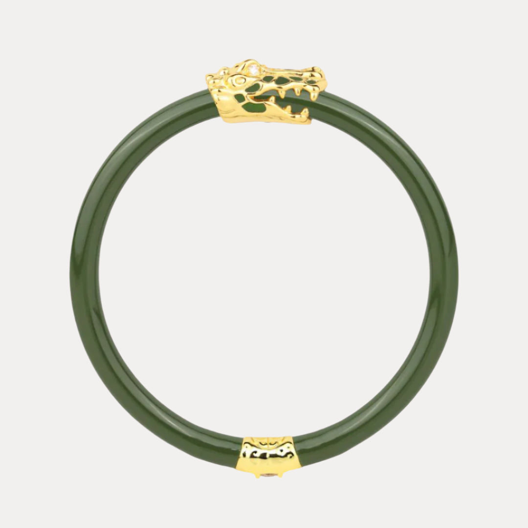 Fauna Crocodile All Weather Bangle® (AWB®) - Jade