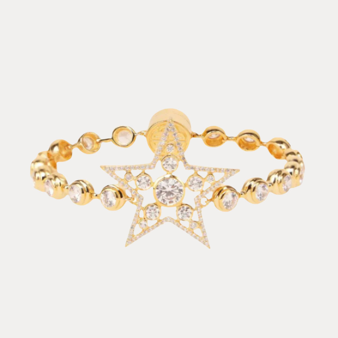 Gold/White Star Bracelet for Women | BuDhaGirl
