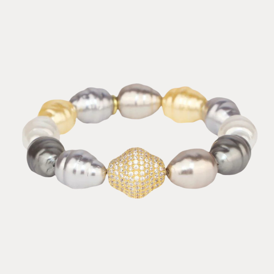 Isabel Starlight Baroque Pearl Bracelet: Celestial Elegance and Luxury