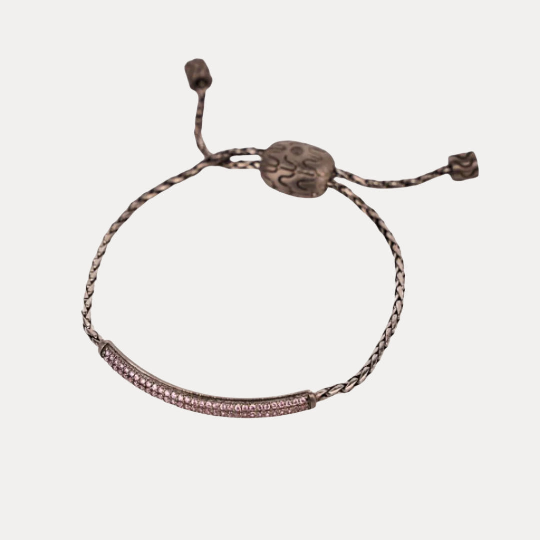 Pink Brad Birthstone Bracelet For Men | BuDhaHomme by BuDhaGirl