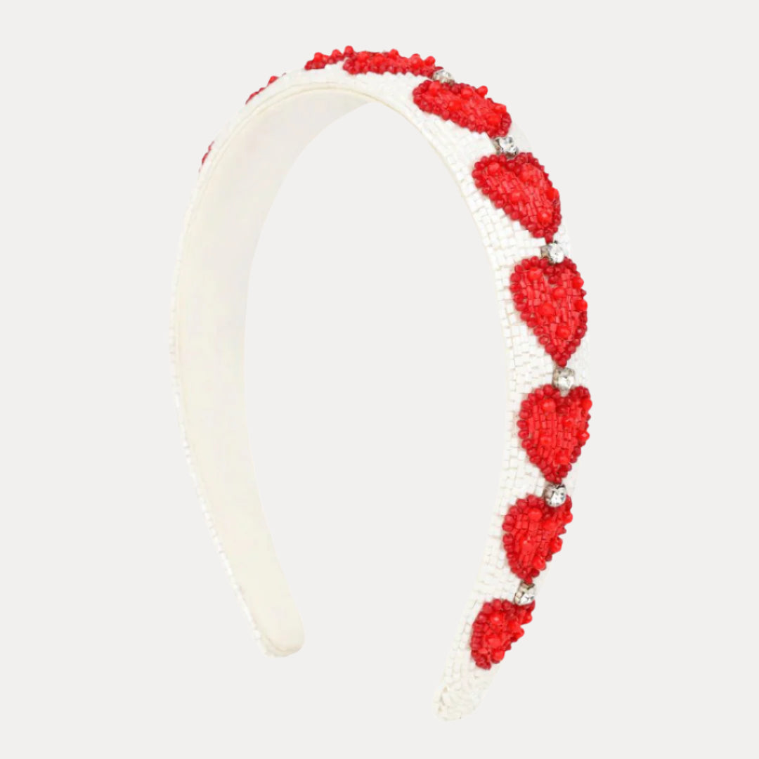 Red Hearts Headband