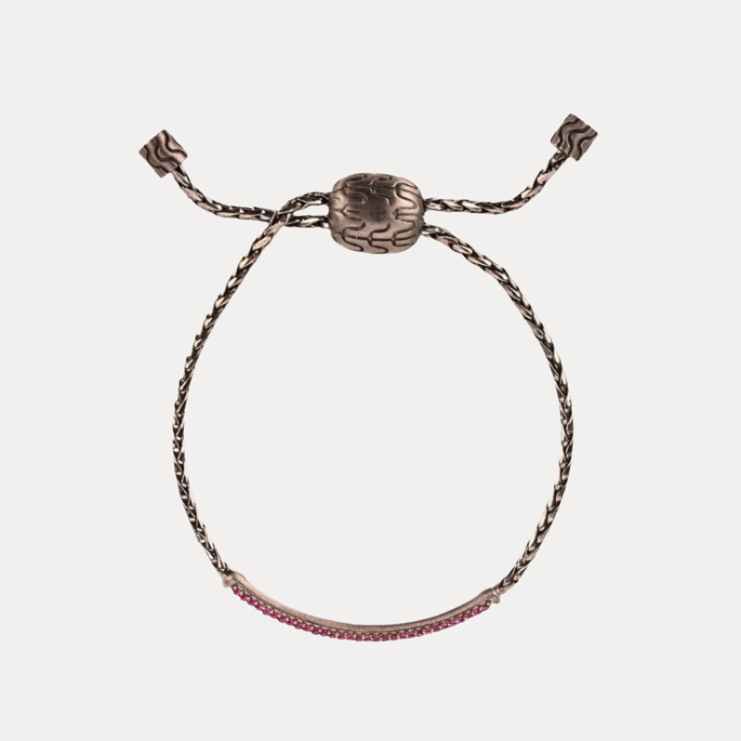 Ruby Brad Birthstone Bracelet For Men | BuDhaHomme by BuDhaGirl