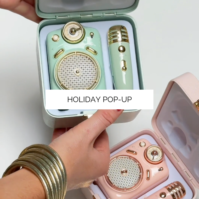 Shop BuDhaGirl's Holiday Pop-up | Speakers, Drink Mixes, Calendars | Stocking Stuffer Gifts