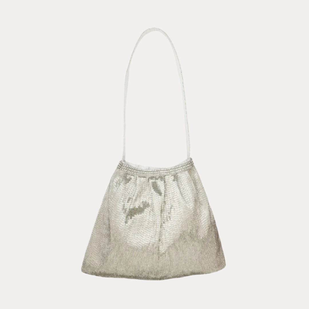 Boho Tote Bag - Silver