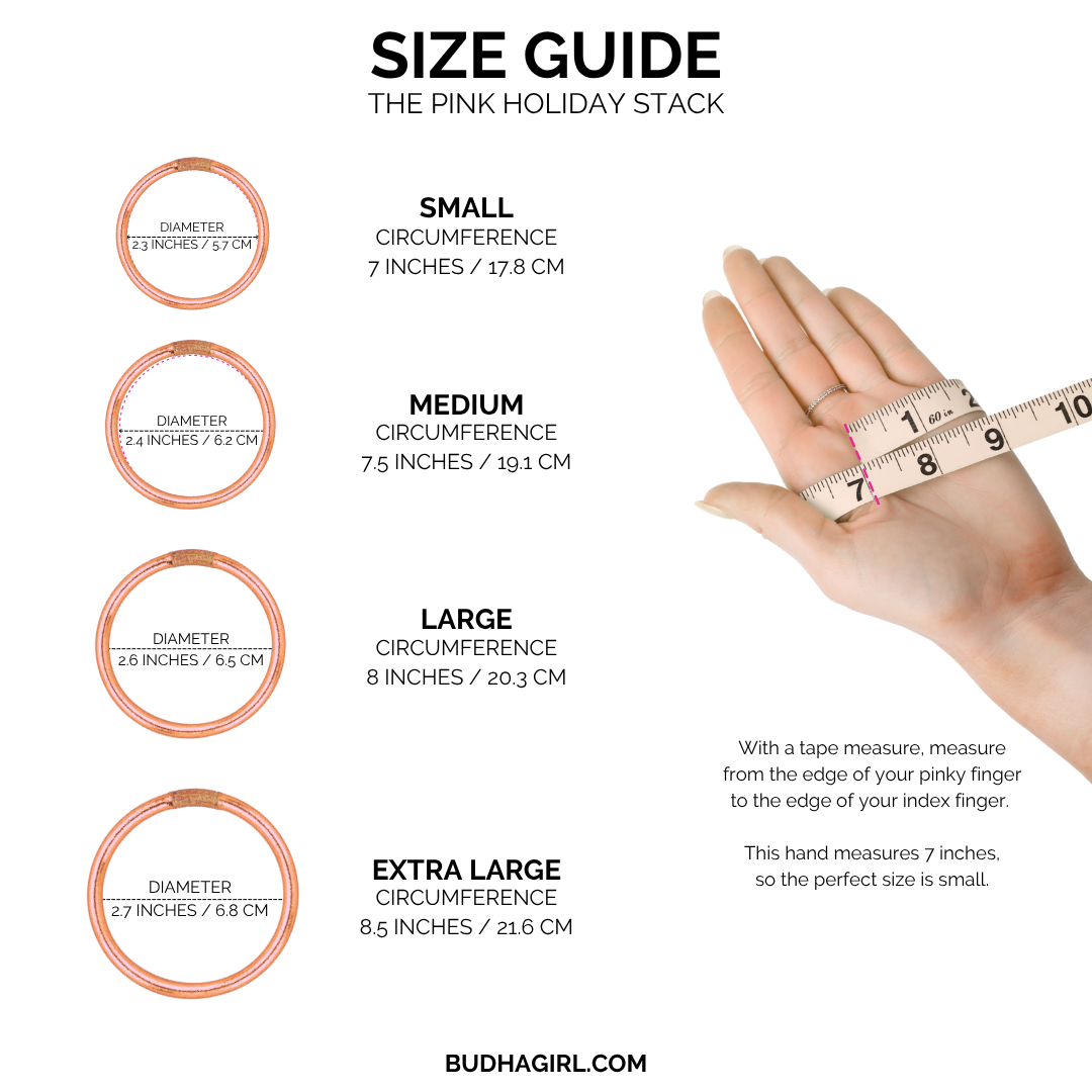 The Pink Holiday Stack | Bangles, Bracelets, Jewelry | BuDhaGirl