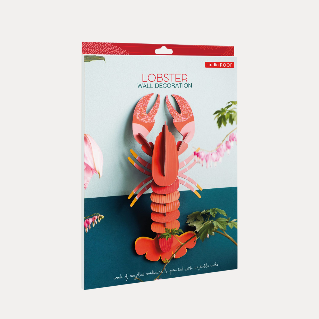 Red Lobster Wall Art | Bold 3D Marine Decor | BuDhaGirl
