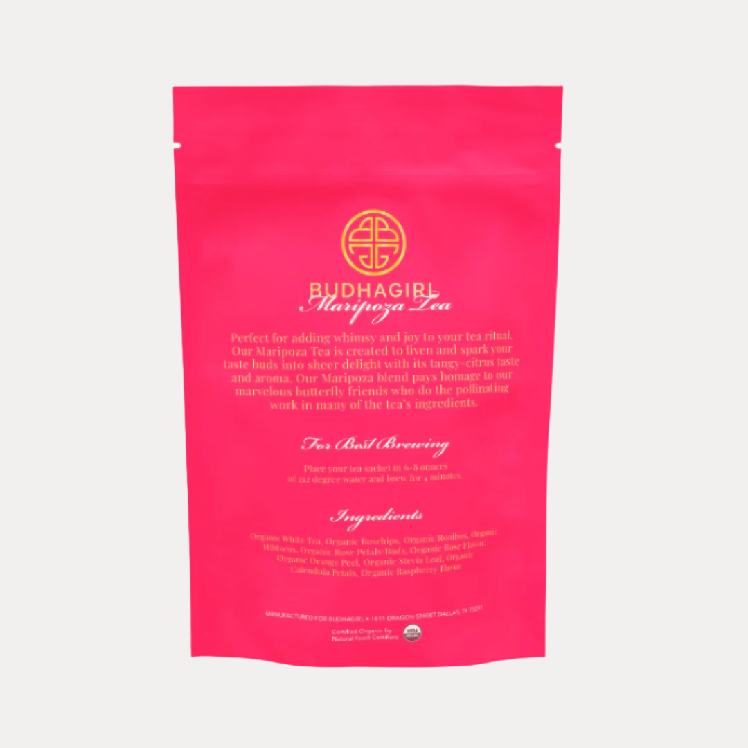 Organic Maripoza BuDhaGirl Tea Pouch - 15 Sachets