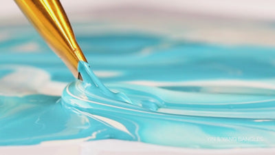 12.01.360.19.SM2,12.01.360.19.MD2,12.01.360.19.LG2,12.01.360.19.XL2, 12.01.360.13.SM2,12.01.360.13.MD2,12.01.360.13.LG2,12.01.360.13.XL2, Turquoise/Ivory Yin & Yang All Weather Bangles® (AWB®) | Bangle Bracelets for Women | BuDhaGirl