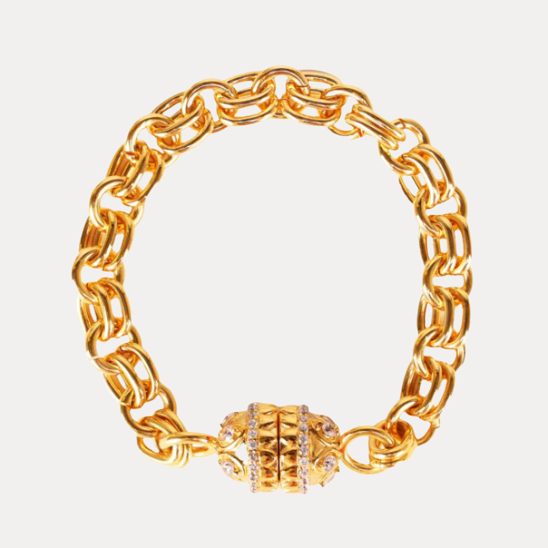 Crystal Clear Holly Chain Bracelet For Women | BuDhaGirl