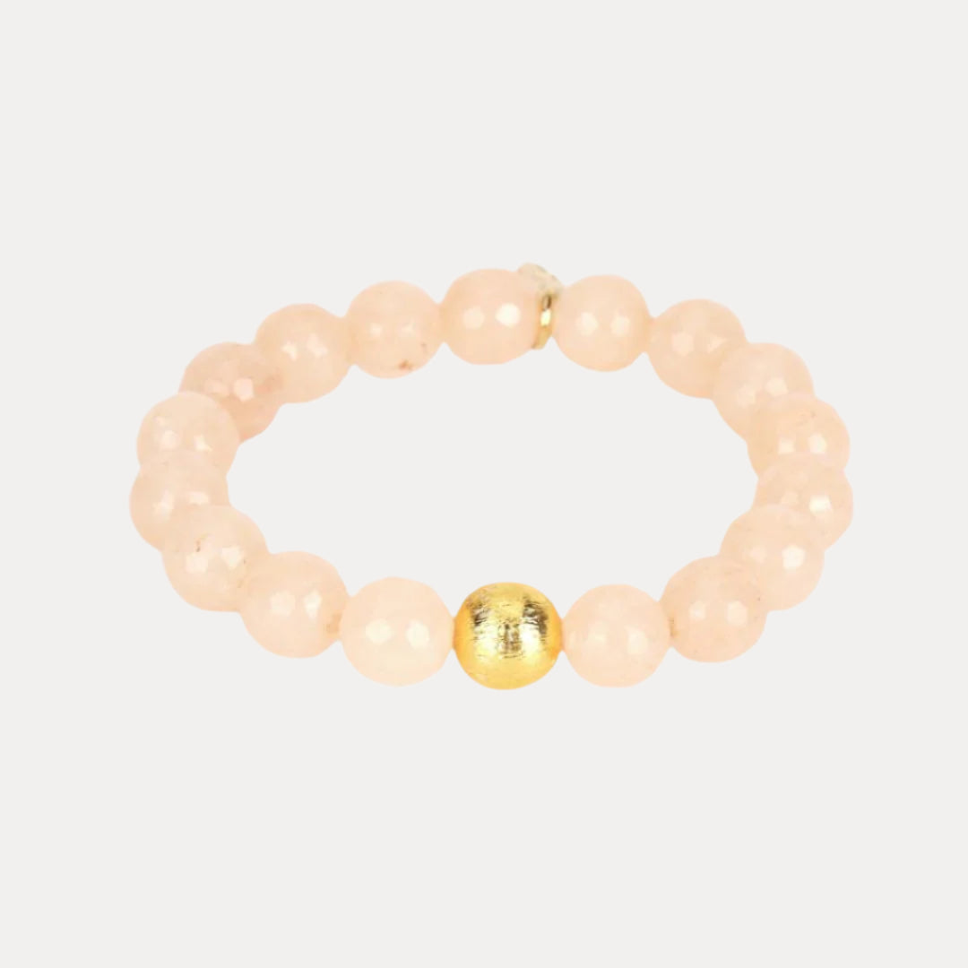Ivory White Bianca Beaded Bracelet For Women | BuDhaGirl