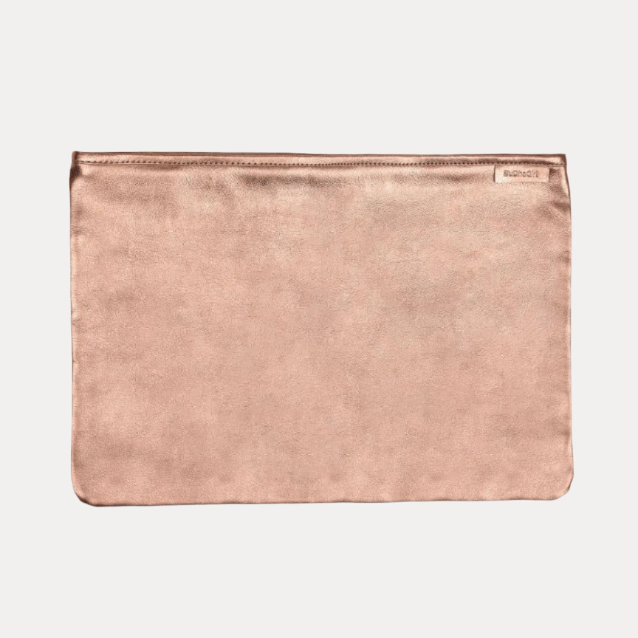 Rose Gold Leather Pochette Bag | Clutch Handbag by BuDhaGirl