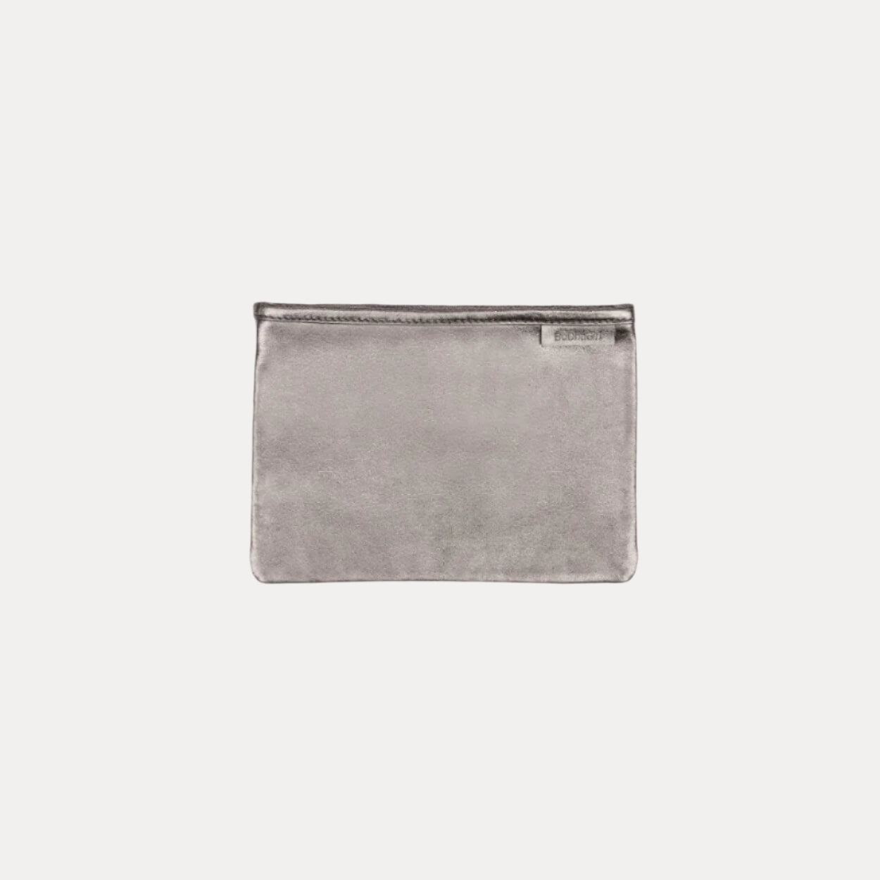 Silver Leather Pochette Bag | Clutch Handbag by BuDhaGirl