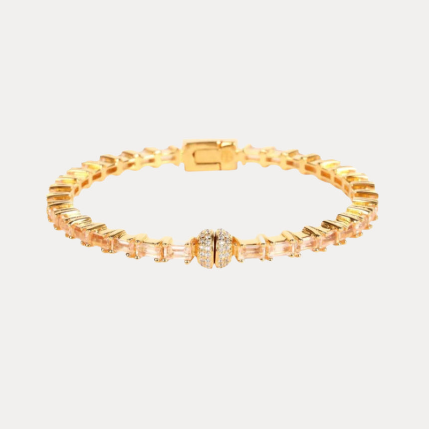 Pink Morganite Baguette Crystals Aurora Bracelet | BuDhaGirl