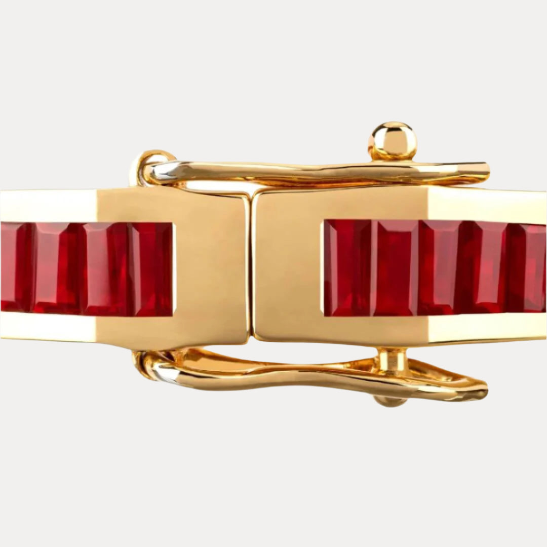 Ruby Gold Dipped Infinity Bracelet | BuDhaGirl