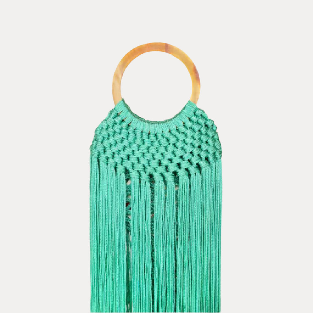 Fringe Handbag in Turquoise | Fringe Bag by BuDhaGirl