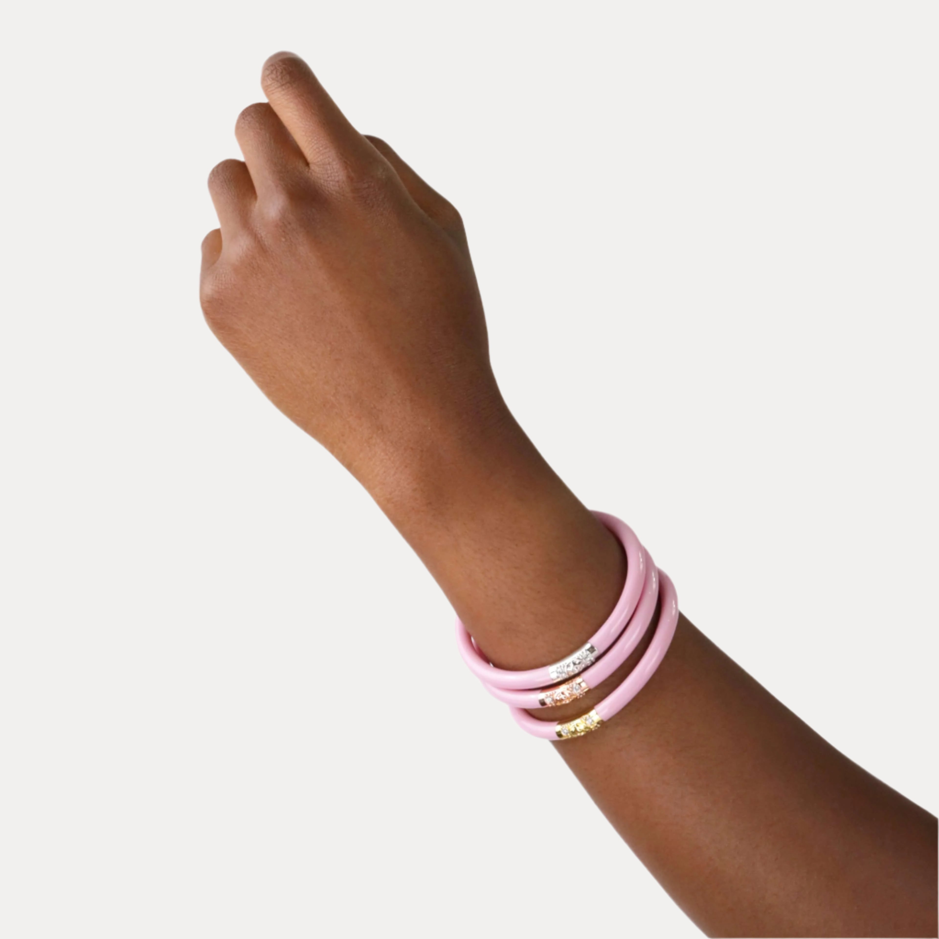 Three Kings All Weather Bangles® (AWB®) - Pink | Bangle Bracelets for Women | BuDhaGirl
